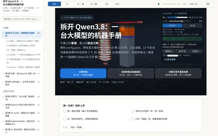 Qwen3.8 模型拆解 的页面截图